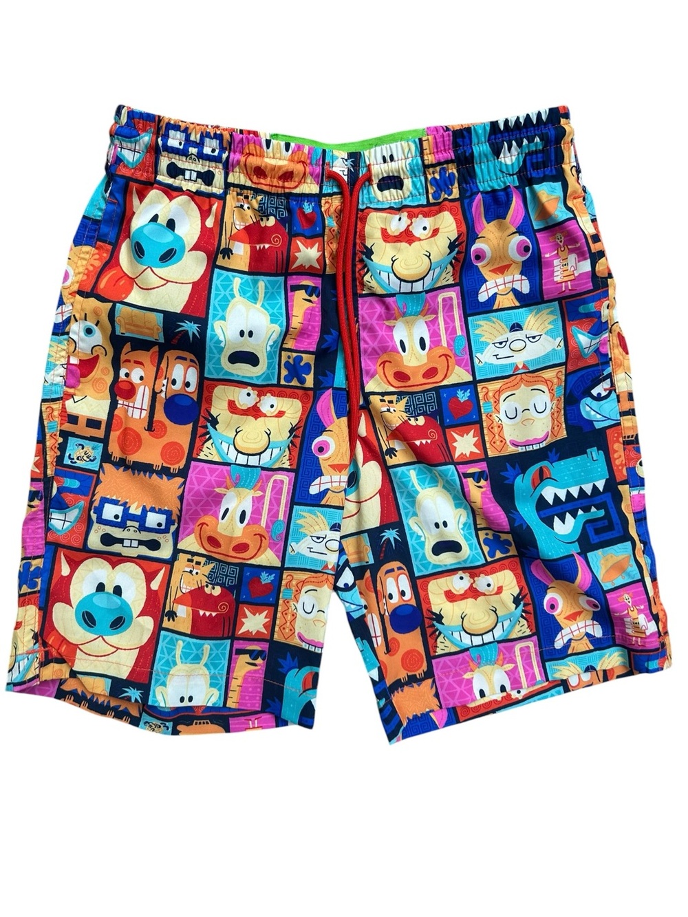RSVLTS Kids’ ‘90s Cartoons Nickelodeon Shorts Size Large 10 Years Rocko Rugrats